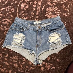 O2 denim shorts